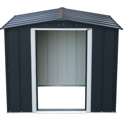 organizza il tuo giardino Casetta in Metallo 6'x4' Duramax by Ezooza 1221 x 2020 x 1805 mm grigia: perfetta nella tua oasi verde