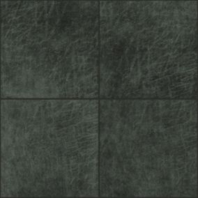 Origin Wallcoverings carreaux adhésifs en cuir écologique  carré gris charbon de bois - 1 m²  - 357252