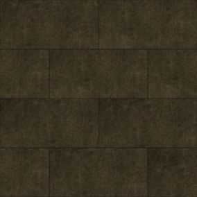 Origin Wallcoverings carreaux adhésifs en cuir écologique  rectangle brun foncé - 1 m²  - 357258
