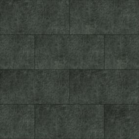 Origin Wallcoverings carreaux adhésifs en cuir écologique  rectangle gris charbon de bois - 1 m²  - 357257