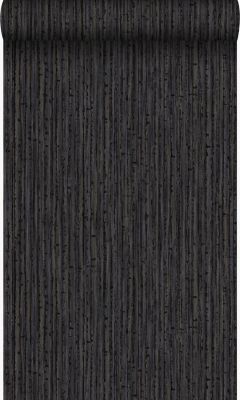 Origin Wallcoverings papier peint bambou noir brun - 53 cm x 10,05 m - 347406