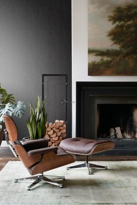 Origin Wallcoverings papier peint bambou noir brun - 53 cm x 10,05 m - 347406