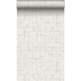 Origin Wallcoverings papier peint brique blanc cassé - 53 cm x 10,05 m - 347567