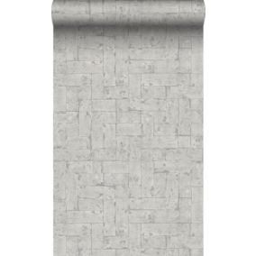 Origin Wallcoverings papier peint brique gris clair - 53 cm x 10,05 m - 347570