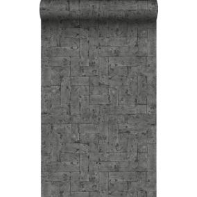 Origin Wallcoverings papier peint brique noir - 53 cm x 10,05 m - 347571