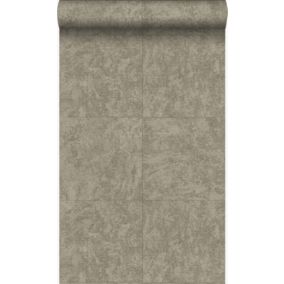 Origin Wallcoverings papier peint brique taupe - 53 cm x 10,05 m - 347410