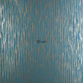 Origin Wallcoverings papier peint camouflage bleu canard - 52 cm x 10,05 m - 307116