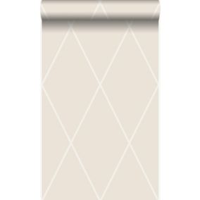 Origin Wallcoverings papier peint à carreaux beige - 53 cm x 10,05 m - 345719