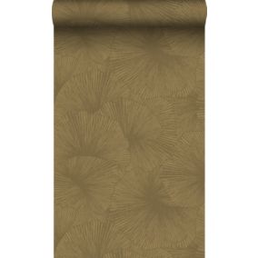 Origin Wallcoverings papier peint effet 3D feuilles or - 50 x 900 cm - 348010