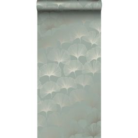 Origin Wallcoverings papier peint feuilles de ginkgo vert cendré - 0,53 x 10,05 m - 347733