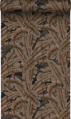 Origin Wallcoverings papier peint feuilles de palmier brun rouille - 53 cm x 10,05 m - 347441