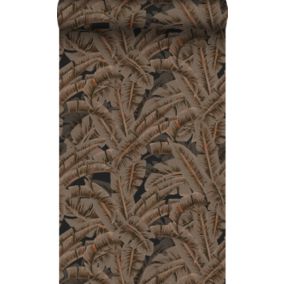 Origin Wallcoverings papier peint feuilles de palmier brun rouille - 53 cm x 10,05 m - 347441