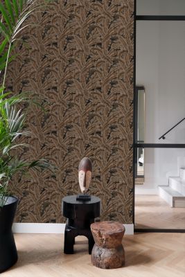 Origin Wallcoverings papier peint feuilles de palmier brun rouille - 53 cm x 10,05 m - 347441