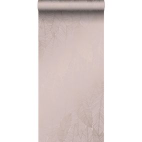 Origin Wallcoverings papier peint feuilles vieux rose - 0,53 x 10,05 m - 347712