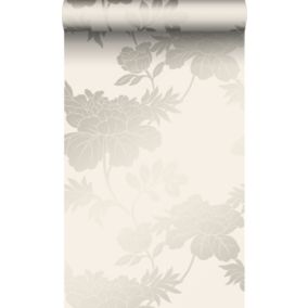 Origin Wallcoverings papier peint fleurs beige - 53 cm x 10,05 m - 345922