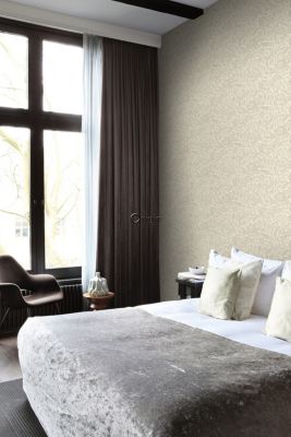 Origin Wallcoverings papier peint fleurs beige crème - 53 cm x 10,05 m - 347026