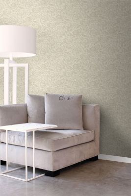 Origin Wallcoverings papier peint fleurs beige crème - 53 cm x 10,05 m - 347026