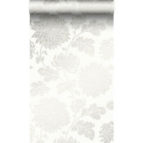 Origin Wallcoverings papier peint fleurs blanc - 53 cm x 10,05 m - 326146