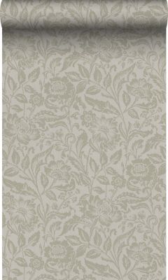 Origin Wallcoverings papier peint fleurs marron clair - 53 cm x 10,05 m - 347022