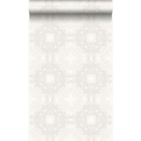 Origin Wallcoverings papier peint forme graphique blanc - 53 cm x 10,05 m - 346219