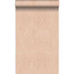 Origin Wallcoverings papier peint forme graphique bronze brillant - 53 cm x 10,05 m - 347231