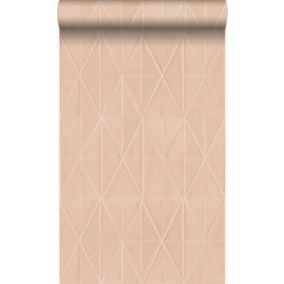 Origin Wallcoverings papier peint forme graphique bronze brillant - 53 cm x 10,05 m - 347231