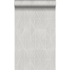 Origin Wallcoverings papier peint forme graphique gris - 53 cm x 10,05 m - 347233