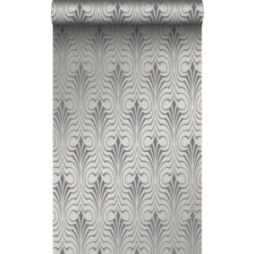 Origin Wallcoverings papier peint forme graphique taupe - 53 cm x 10,05 m - 345918