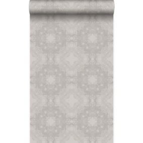 Origin Wallcoverings papier peint forme graphique taupe - 53 cm x 10,05 m - 346220