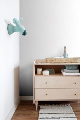 Origin Wallcoverings papier peint grande étoile rose clair et blanc mat - 53 cm x 10,05 m - 347504