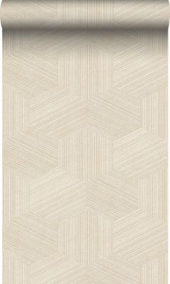 Origin Wallcoverings papier peint graphique 3D beige clair 50 x 900 cm