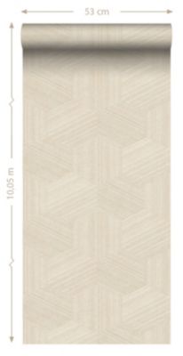 Origin Wallcoverings papier peint graphique 3D beige clair 50 x 900 cm