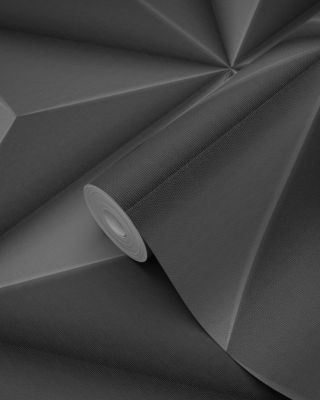 Origin Wallcoverings papier peint graphique 3D gris foncé 53 cm x 10.05 m