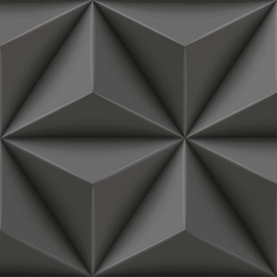 Origin Wallcoverings papier peint graphique 3D gris foncé 53 cm x 10.05 m