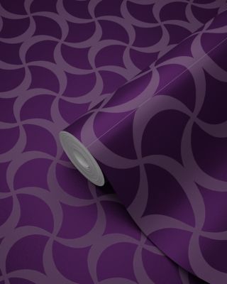 Origin Wallcoverings papier peint graphique violet - 53 cm x 10,05 m - 345736