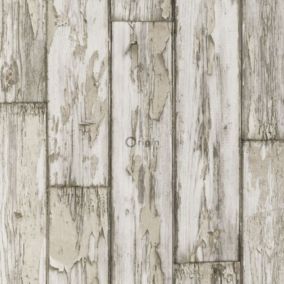 Origin Wallcoverings papier peint imitation bois gris - 52 cm x 10,05 m - 307143