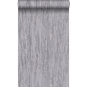 Origin Wallcoverings papier peint imitation bois gris - 53 cm x 10,05 m - 347417