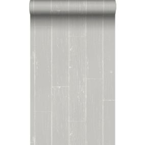 Origin Wallcoverings papier peint imitation bois gris - 53 cm x 10,05 m - 347539