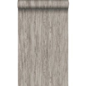 Origin Wallcoverings papier peint imitation bois marron clair - 53 cm x 10,05 m - 347416