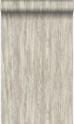 Origin Wallcoverings papier peint imitation bois sable beige - 53 cm x 10,05 m - 347415