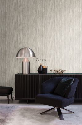 Origin Wallcoverings papier peint imitation bois sable beige - 53 cm x 10,05 m - 347415
