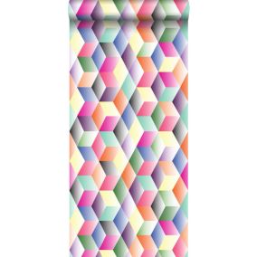 Origin Wallcoverings papier peint intissé XXL dessin graphique multicolore - 50 x 900 cm - 357206