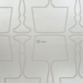 Origin Wallcoverings papier peint lampes argent - 52 cm x 10,05 m - 307150