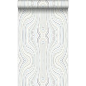 Origin Wallcoverings papier peint lignes graphiques beige - 53 cm x 10,05 m - 347224