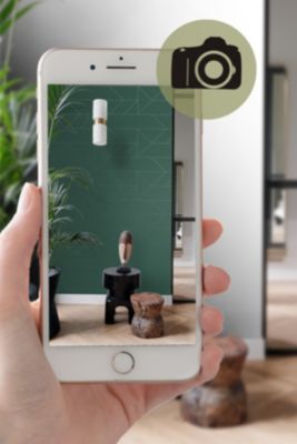 Origin Wallcoverings papier peint lignes graphiques vert foncé - 0,53 x 10,05 m - 347724
