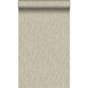 Origin Wallcoverings papier peint lin bronze brillant - 53 cm x 10,05 m - 347362