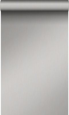Origin Wallcoverings papier peint lin brun foncé - 53 cm x 10,05 m - 347360