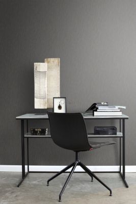 Origin Wallcoverings papier peint lin brun foncé - 53 cm x 10,05 m - 347360