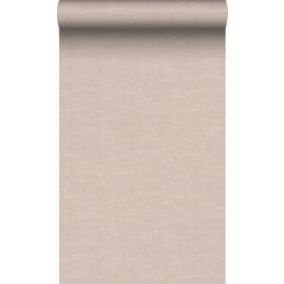 Origin Wallcoverings papier peint lin rose clair - 0,53 x 10,05 m - 347637