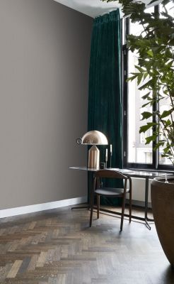 Origin Wallcoverings papier peint lin taupe - 53 cm x 10,05 m - 347001